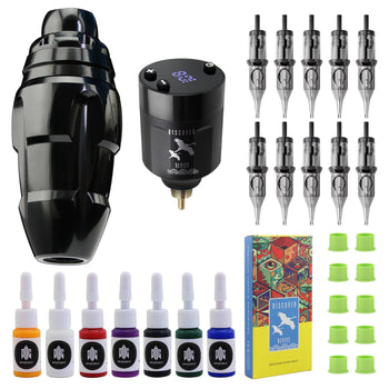 1945 Tattoo Machine Kit 4.0mm Stroke Cartridge Tattoo Pen with Ink
