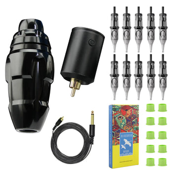1945 Tattoo Machine Kit 4.0mm Stroke Cartridge Tattoo Pen with Ink