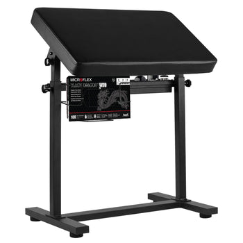 Adjustable Large Tattoo Arm Rest Stand, with Rack and Storage ARH-6