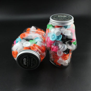 Premium Silicone Tattoo Ink Cup Mixed Color 150pcs