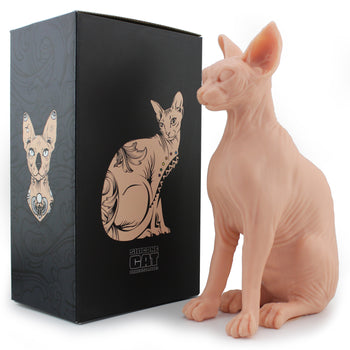 Tattooable Sphynx Cat Model Silicone Naked Cat