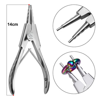 DISCOVER DEVICE Stainless Steel Forceps for Body Piercing