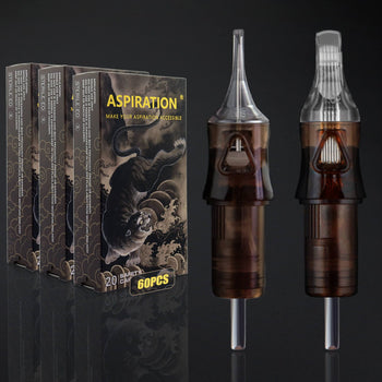 Aspiration Tattoo Cartridge Needles 60pcs Assorted Mixed Size - Box of 20