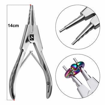 DISCOVER DEVICE Stainless Steel Forceps for Body Piercing