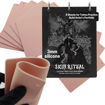 8 Sheets SkinRitual Tattoo Practice Skins Book, 3mm 8.91 x 6.92"