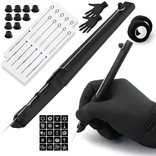 Denergy® Hand Poke a Stick Tattoo Kit with Ink - Discover Device