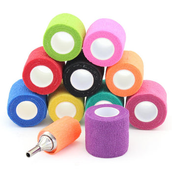 DISCOVER DEVICE® Tattoo Grip Cover Wrap Single Color 24PCS