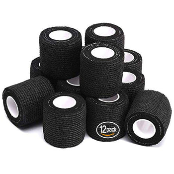 Denergy® 12 Rolls Tattoo Grip Tape Black